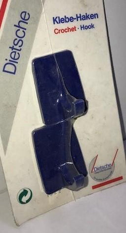 Universele handdoekhaken zelfklevend (setje van 2) donkerblauw