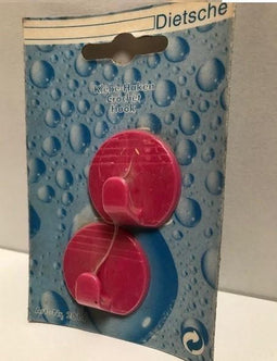 Universele handdoekhaken zelfklevend (setje van 2) roze