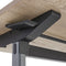 Universele klaptafel Hyper breed 140CM diep 80CM bladkleur Lichtgrijs framekleur Zwart (RAL9005)