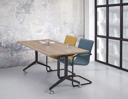 Universele klaptafel Hyper breed 140CM diep 80CM bladkleur Wit framekleur Wit (RAL9010)