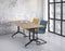 Universele klaptafel Hyper breed 160CM diep 80CM bladkleur Kersen framekleur Wit (RAL9010)
