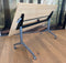 Universele klaptafel Hyper breed 180CM diep 80CM bladkleur Logan eiken framekleur Zwart (RAL9005)