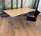 Universele klaptafel Hyper breed 180CM diep 80CM bladkleur Robson Eiken framekleur Aluminium (RAL9006)