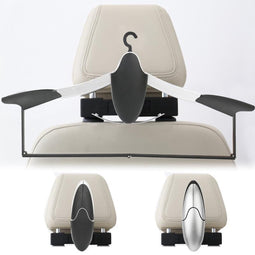 Universele kledinghanger - Kledinghanger auto - Kledinghanger auto stoel - Auto kledinghanger - Auto hoofdsteun kledinghanger - Luxe auto kledinghanger - Inklapbare kledinghanger - Homes Creative
