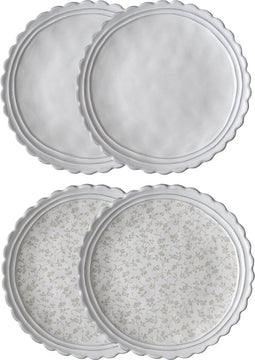 Laura Ashley Artisan Collectables Borden set van 4 - Ø 20cm - Assorti