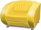Bel Air Retro Fauteuil SF-01 Geel