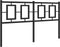 vidaXL - Hoofdbord - 140 - cm - metaal - zwart