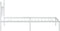 vidaXL - Bedframe - met - hoofdbord - metaal - wit - 107x203 - cm