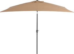 vidaXL - Parasol - met - metalen - paal - 300x200 - cm - taupe