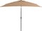 vidaXL - Parasol - met - metalen - paal - 300x200 - cm - taupe