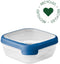 Curver Grand Chef Eco Vershoudbakje - 0,75L - Vierkant - Transparant/Donkerblauw