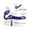 Vibrator Strap-on-me 6017388 Blauw