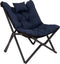 Bo-Camp Brandon - Relaxstoel - Aluminium frame - Gepolsterd Cationic - Blauw