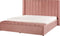 NOYERS - Tweepersoonsbed - Roze - 180 x 200 cm - Fluweel