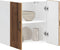 vidaXL - Keukenwandkast - Kalmar - bewerkt - hout - oud - houtkleurig