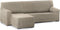 Hoes voor chaise longue met korte armleuning links Eysa ROC Lichtbruin 120 x 120 x 360 cm