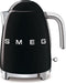 Smeg KLF03BLEU - Waterkoker - 1,7L - 2400W - Mat zwart