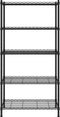 vidaXL Opbergrek 5-laags 250 kg 90x35x180 cm zwart
