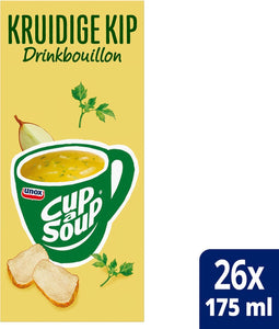 Unox - Cup-a-Soup drinkbouillon kruidige kip | pak van 26 zakjes