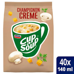 Unox - Cup-a-soup machinezak champignon crème 140ml | 4 stuks