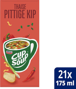Unox - Cup-a-Soup Thaise pittige kip 175ml | 4 stuks