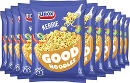 Unox Good Noodles - Kerrie - zonder kunstmatige kleurstoffen en conserveermiddelen - 11 x 70 g