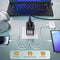 Remodius® Wereldstekker - Universele Reisadapter - 220+ landen - 2x USB-C & 2x USB-A - Type D plug slider - Snellader
