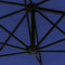 vidaXL - Wandparasol - met - metalen - paal - 300 - cm - blauw
