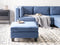UNSTAD - Hocker - Blauw - Polyester