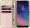 Accezz Hoesje Geschikt voor Samsung Galaxy A6 (2018) Hoesje Met Pasjeshouder - Accezz Wallet Softcase Bookcase - goud