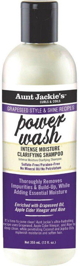 Shampoo Aunt Jackie's Curls & Coils Grapeseed Power Wash (355 ml)