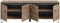 Furnilux Balton - Lowboard - Tijdloos design - Eiken licht basaltgrijs - 40x184x64cm