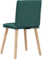 vidaXL - Eetkamerstoelen - 2 - st - stof - donkergroen