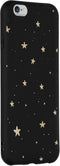 Hoesje Siliconen Geschikt voor iPhone 6s / 6 - Design Backcover Color - Meerkleurig / Gold Stars Black
