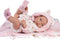 Llorens full body babypop meisje Nica met verschoonmatje en speen 40 cm