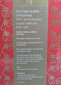 Michael Bublé - Christmas (10th Anniversary Super Deluxe Box) - Boxset met CD Vinyl DVD - Groen