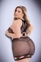 Jurk Baci Lingerie Zwart (Queen size)