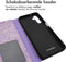 iMoshion Hoesje Geschikt voor Samsung Galaxy A14 (5G) / A14 (4G) Hoesje Met Pasjeshouder - iMoshion Design Bookcase smartphone - Meerkleurig / Purple White Flowers