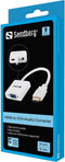 Sandberg 508-77 - HDMI naar VGA + Audio Converter - 1920x1080 - Wit