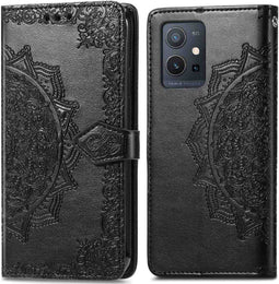 imoshion Hoesje Geschikt voor Oppo A77 Hoesje Met Pasjeshouder - imoshion Mandala Bookcase - Zwart