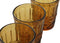 Glazenset Home ESPRIT Amber Kristal Met reliëf 240 ml (6 Stuks)
