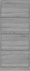 vidaXL - Schoenenkast - 63x24x147 - cm - bewerkt - hout - grijs - sonoma