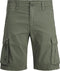 JACK&JONES JJIZACK JJCARGO SHORTS AMA SOLID STS - Korte Heren Cargo - Biologisch Katoen - Maat S