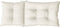 vidaXL - Stoelkussens - 2 - st - hoge - rug - 120x50x7 - cm - stof - gemêleerd - crème