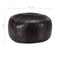 vidaXL - Poef - 60x30 - cm - echt - geitenleer - zwart
