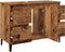 vidaXL - Wastafelkast - 80x33x60 - cm - bewerkt - hout - oud - houtkleurig