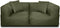 Feel Furniture - Binnen & Buiten bank - Odin - 2 persoonsbank - Groen