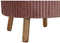 Voetensteun DKD Home Decor Natuurlijk Hout Fluweel Licht Roze (61 x 61 x 38 cm)