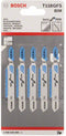 Bosch T 118 GFS - Decoupeerzaagblad - Voor roestvrij staal - (5 stuks)