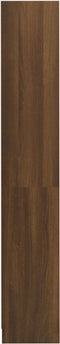 vidaXL - Boekenkast - met - 4 - schappen - 80x24x142 - cm - hout - bruin - eikenkleur